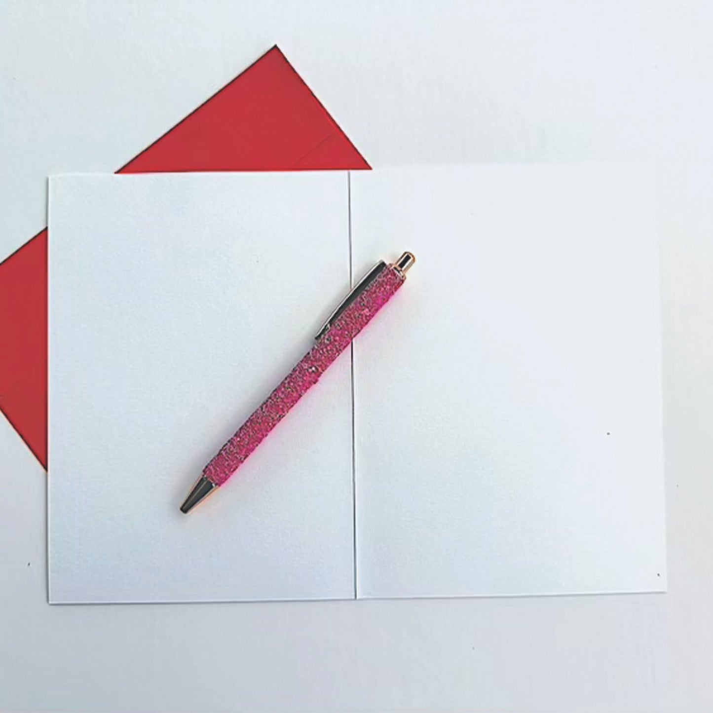 Santa Word Collage Christmas Holiday Greeting Card with Red Envelope