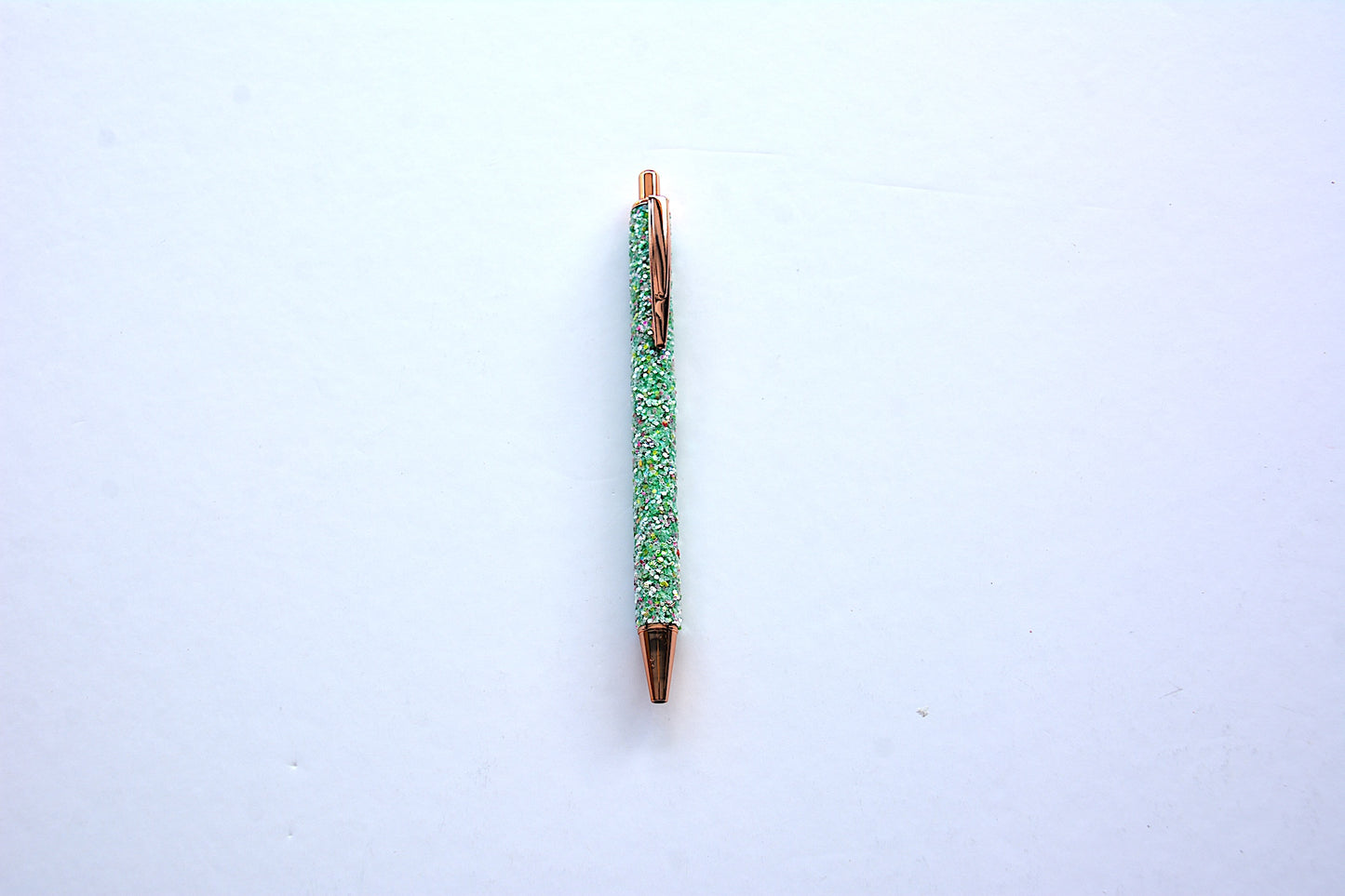 Green Glitter Pen, Sequined Sparkly Glitter Ball Point Retractable Pen
