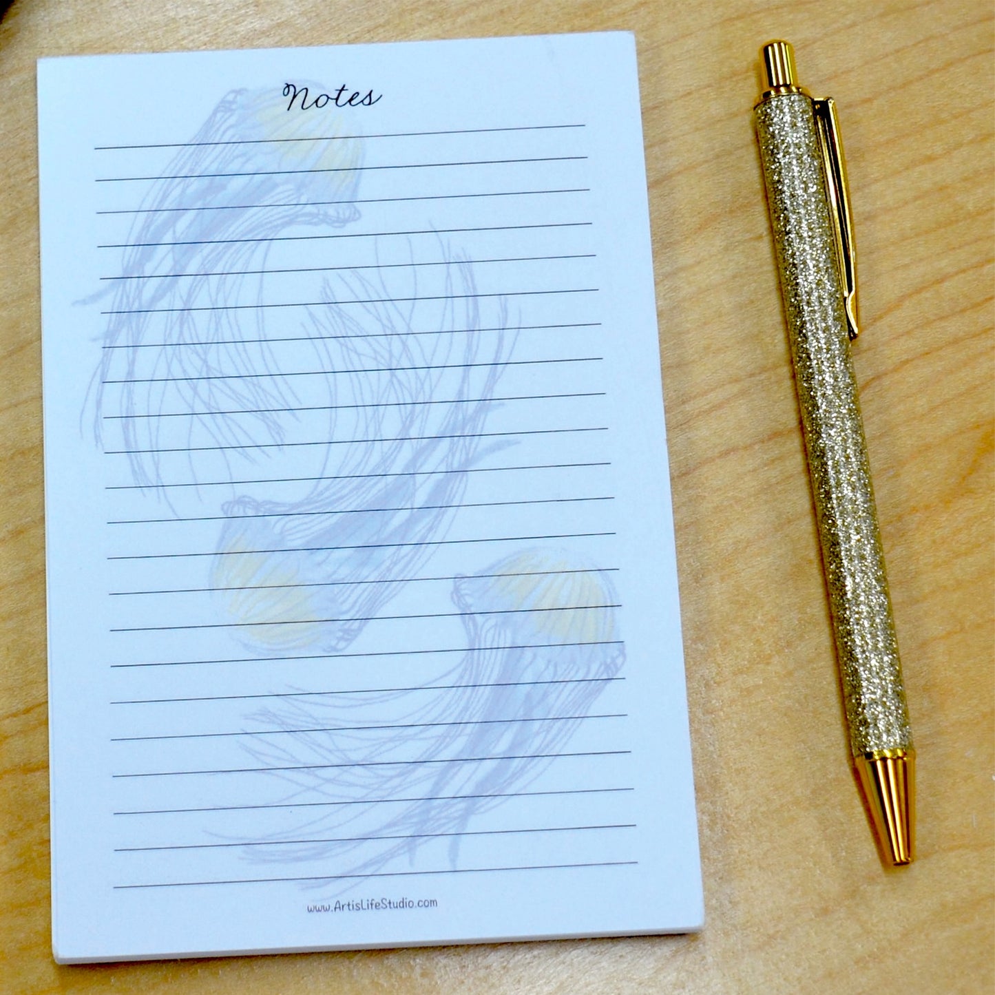 Jellyfish Lined Notepad