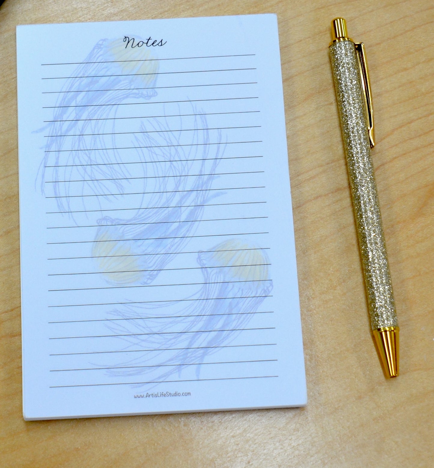 Jellyfish Lined Notepad