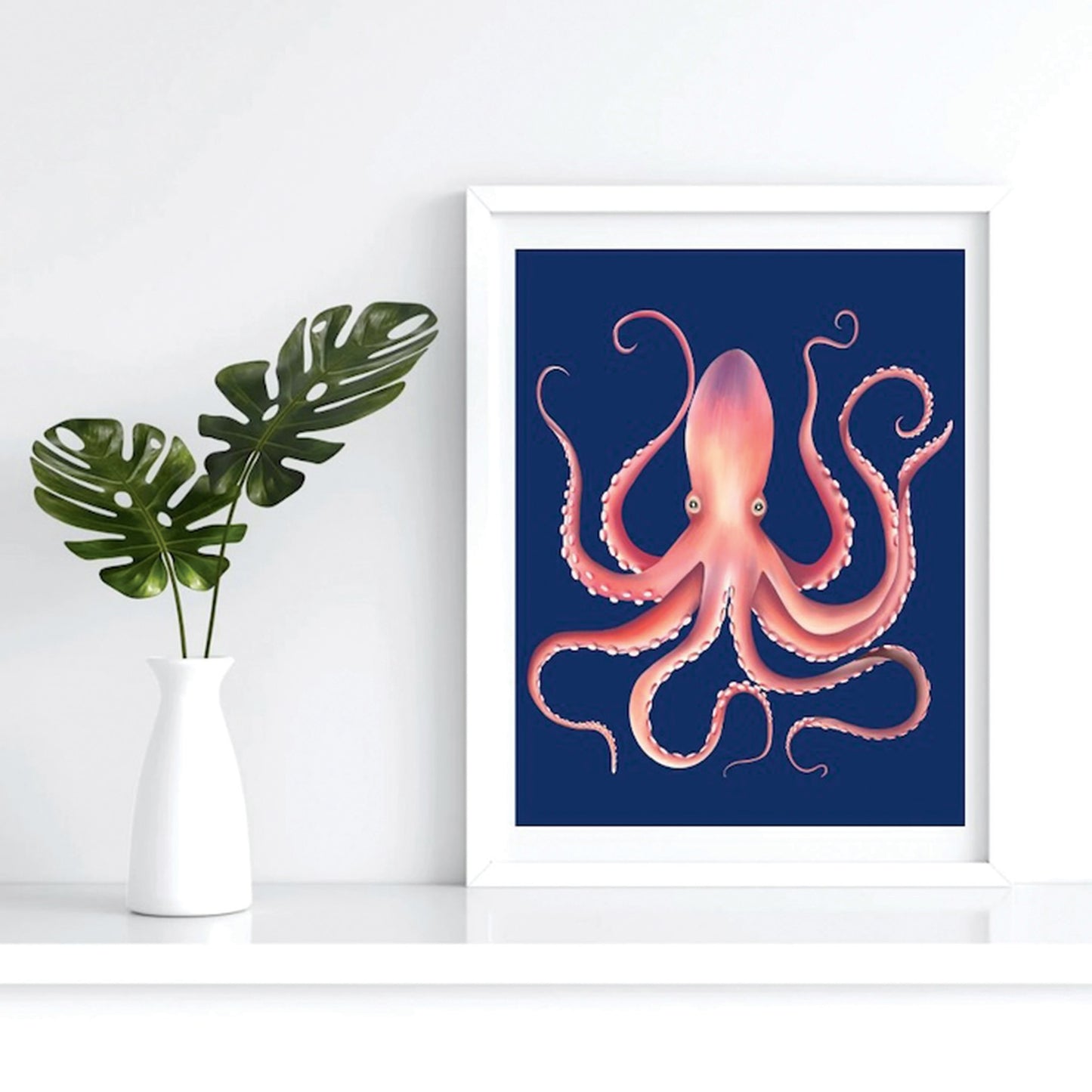 Octopus Art Print, Unframed