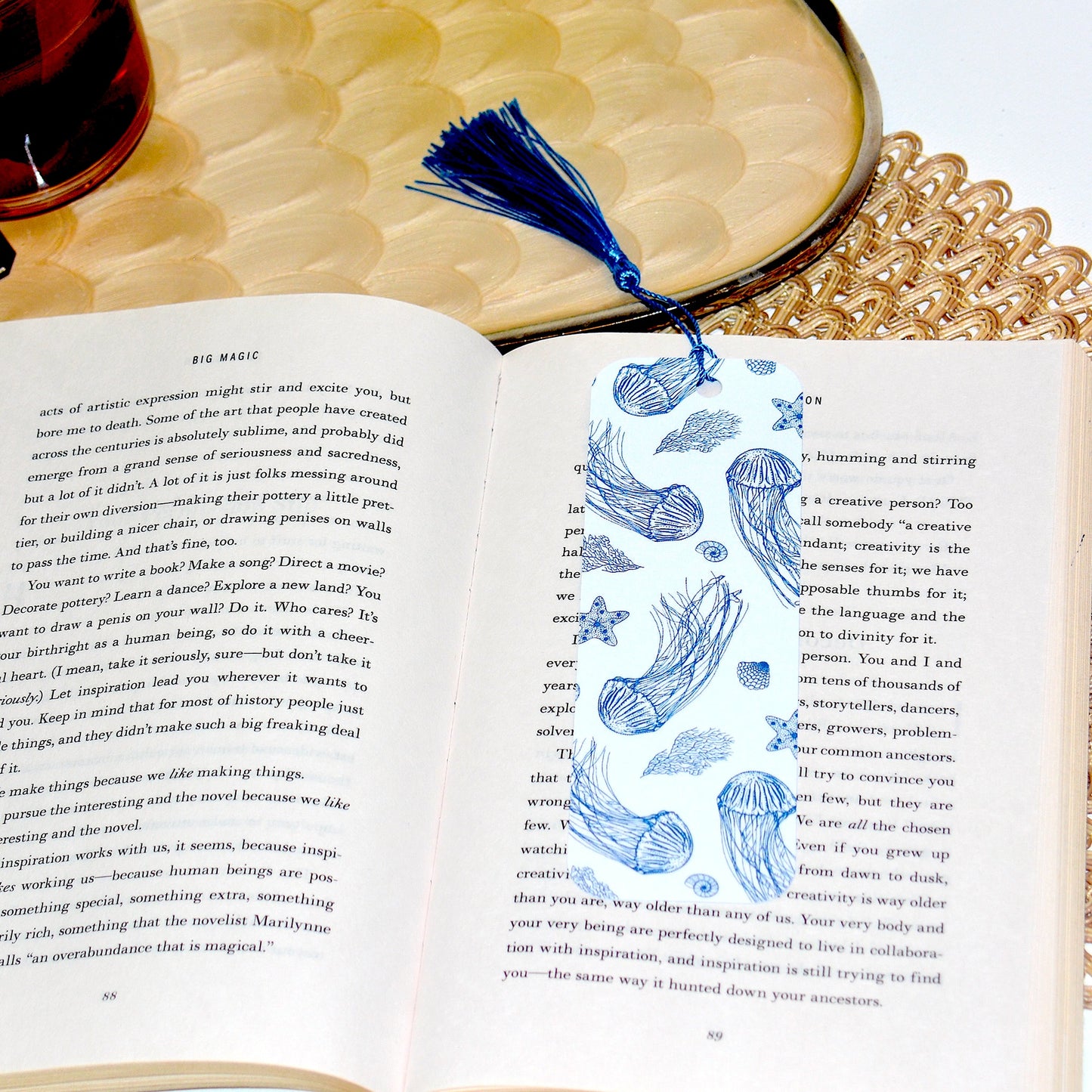 Sea Life Pattern Bookmark
