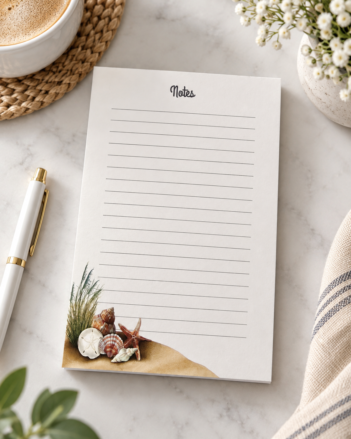 Seashell Notepad