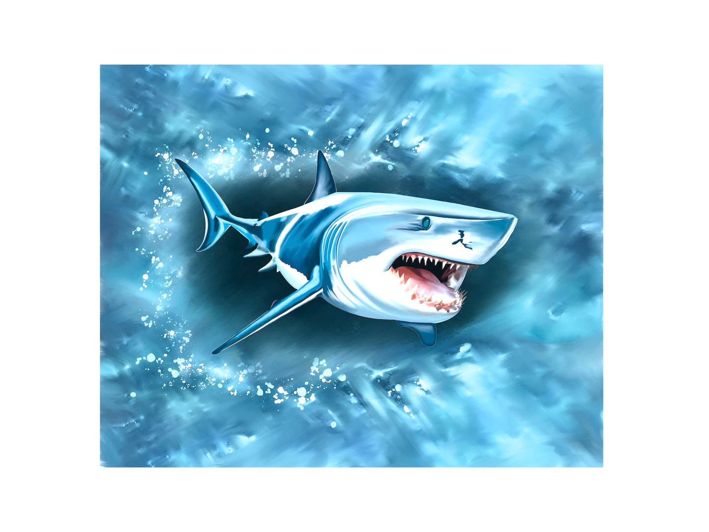 Shark Attack Art Print