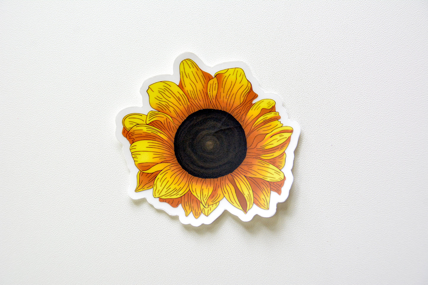 Sunflower Clear Waterproof Vinyl Sticker