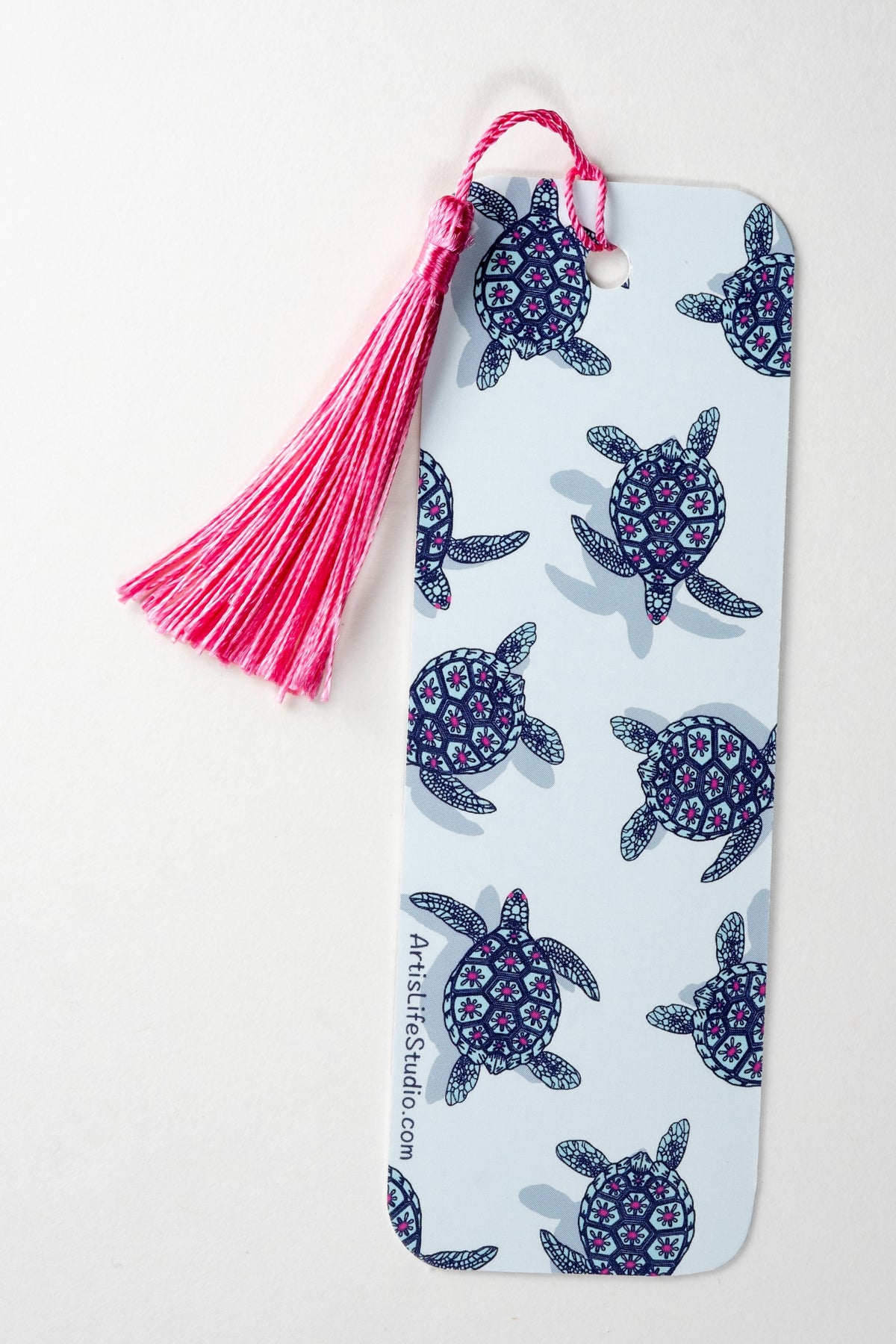 Turtle Pattern Bookmark with Tassel