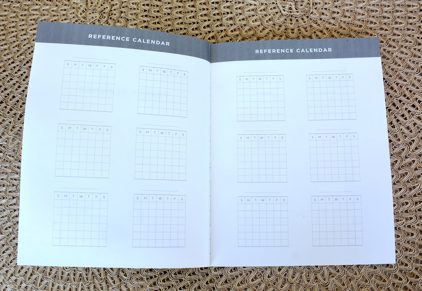 Undated Turtle Design Planner, Softcover, Monthly and Weekly Layouts, Layflat Design
