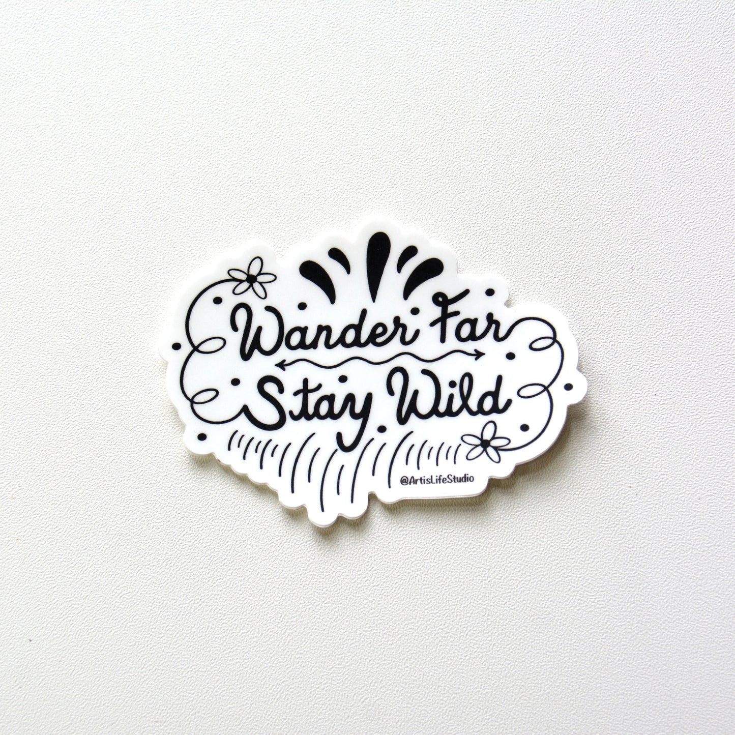 Wander Far Stay Wild Sticker