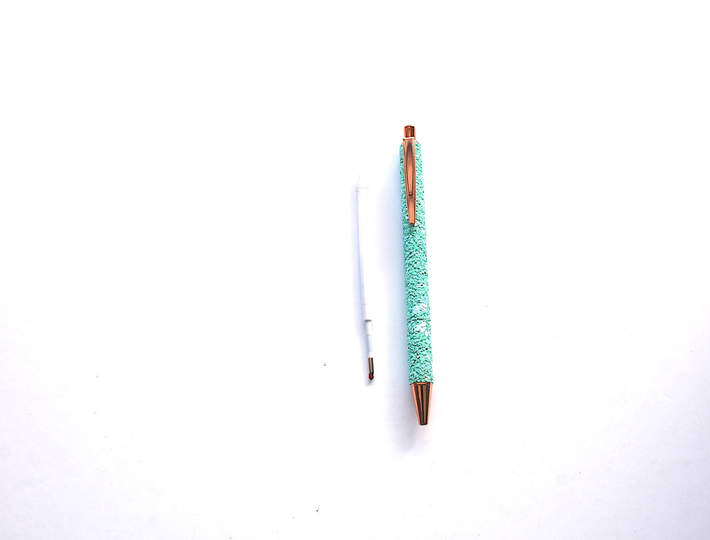 Aqua Glitter Pen, Sequined Sparkly Glitter Ball Point Retractable Refillable Pen