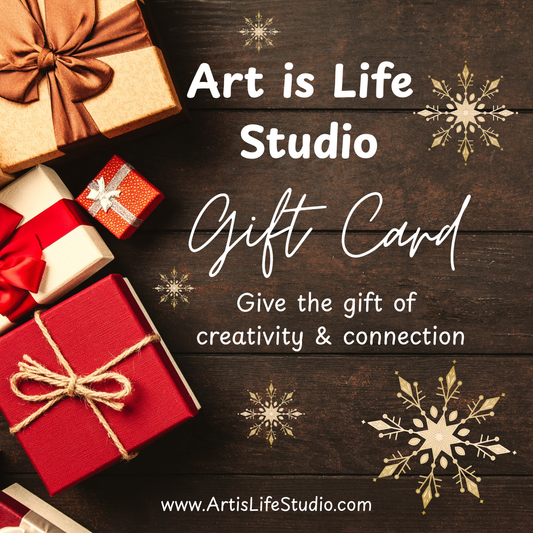 Holiday Gift Cards from Art is Life Studio