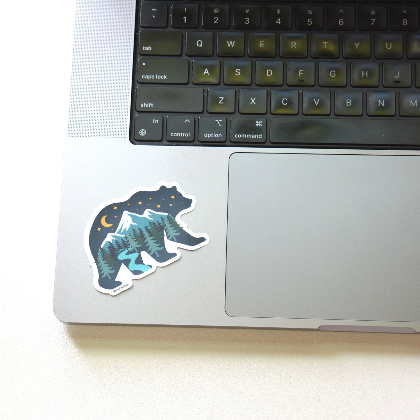 Mountain Bear Waterproof Vinyl Sticker