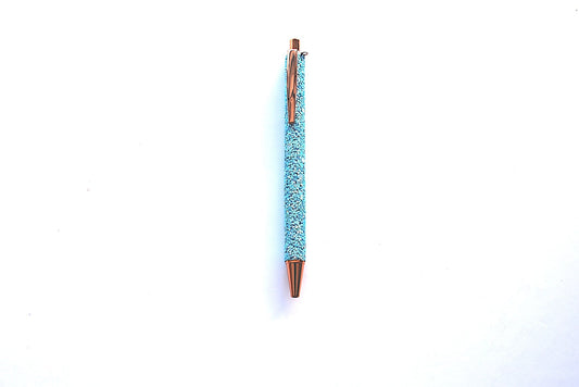 Blue Glitter Pen, Sequined Sparkly Glitter Ball Point Retractable Pen
