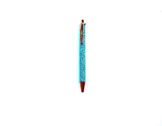 Blue Glitter Pen