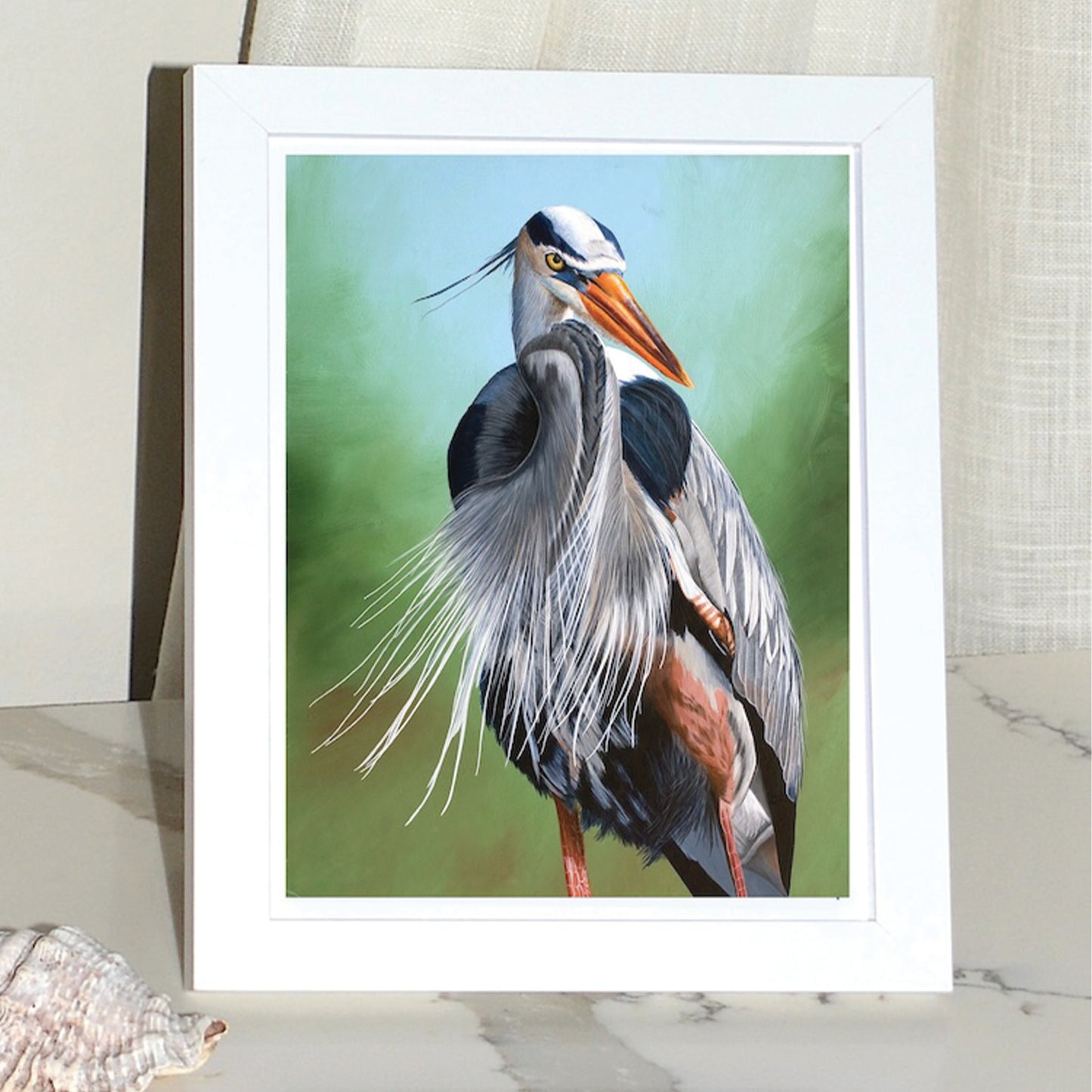 Great Blue Heron Framed Art Print