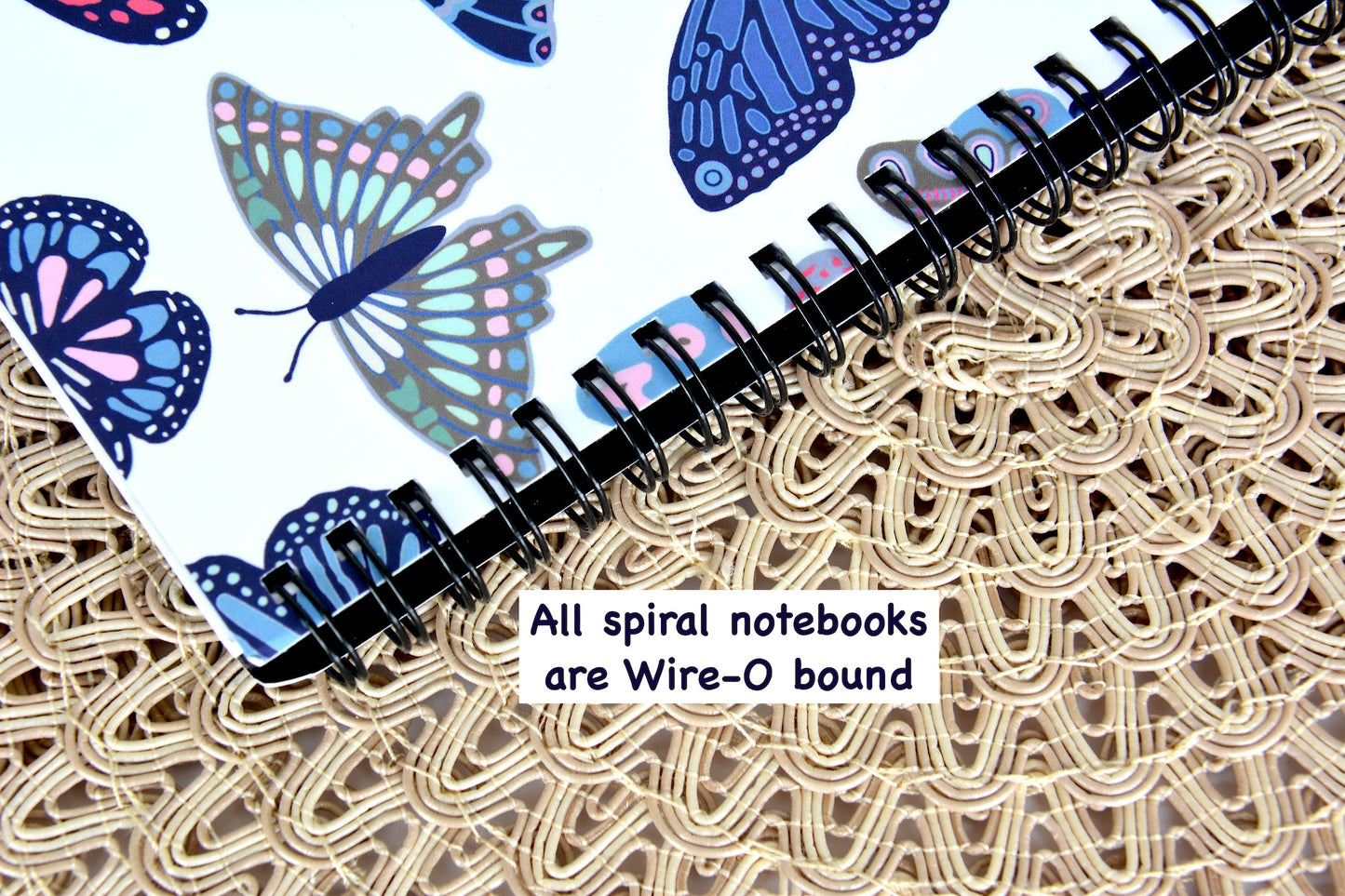 Jellyfish Design Wire Bound Spiral Lined Notebook, 8.5" x 11"