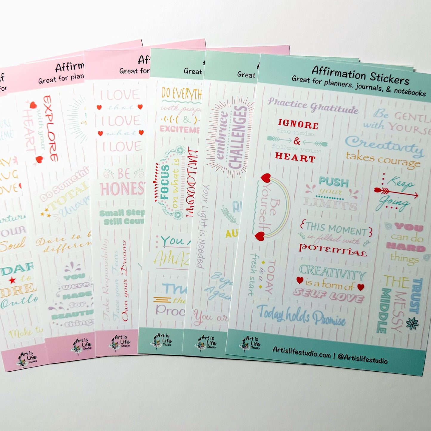 Affirmation Sticker Sheets