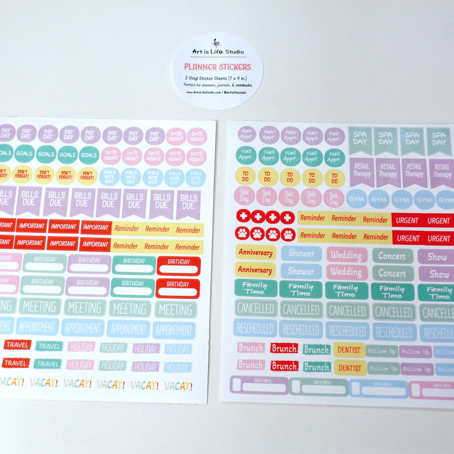 Teacher and Daily Planner Sticker Sets