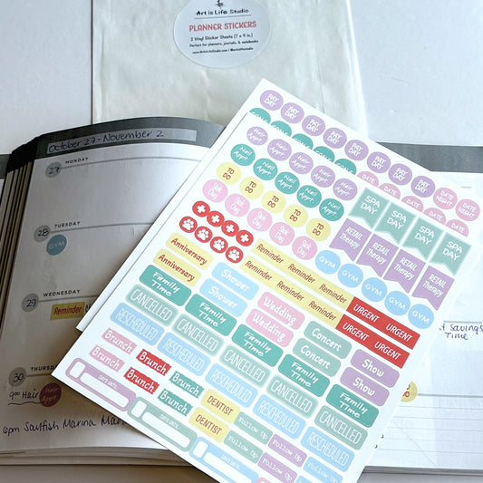 Teacher and Daily Planner Sticker Sets