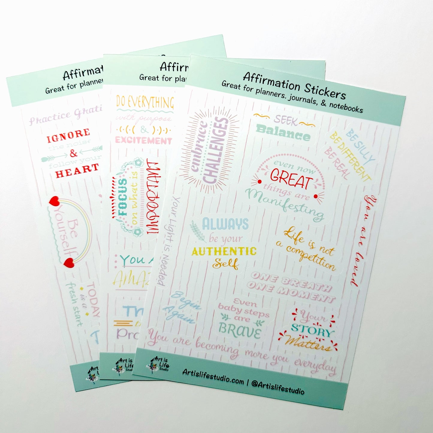 Affirmation Sticker Sheets