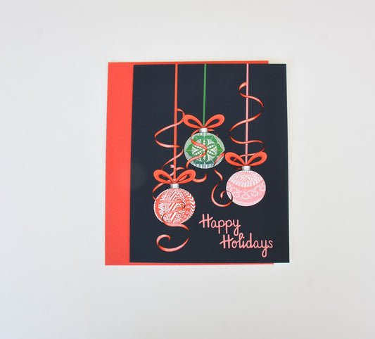 Hanging Ornaments Happy Holidays