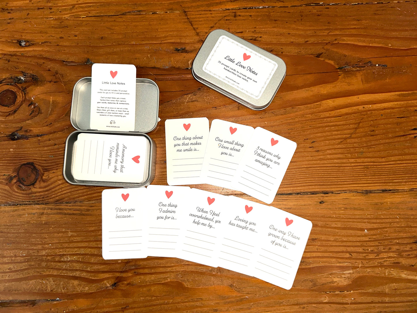 Little Love Note Fill-In Prompt Cards