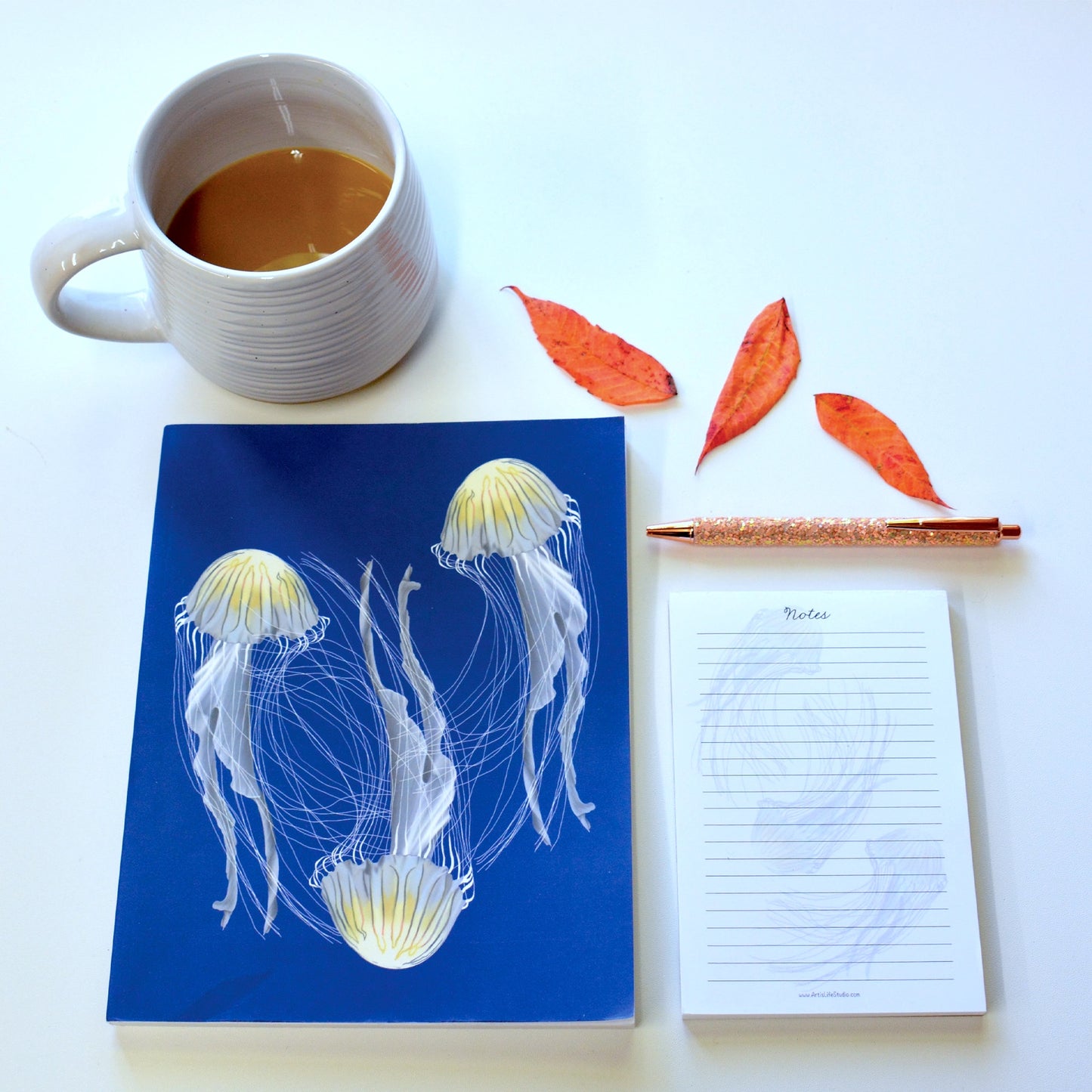 Jellyfish Lined Notepad