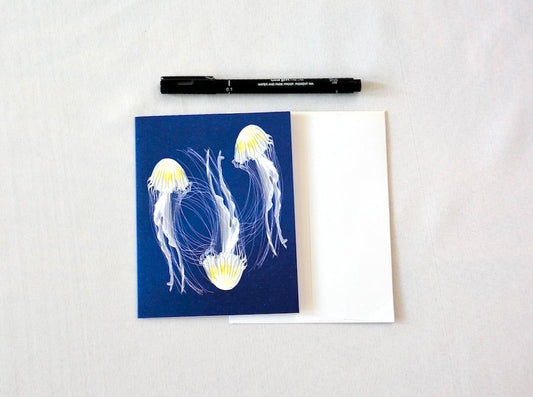 Jellyfish Notecard, Blank Inside with Envelope