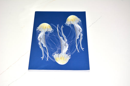 Jellyfish Layflat Softcover Journal with Inspirational Phrase on Spine