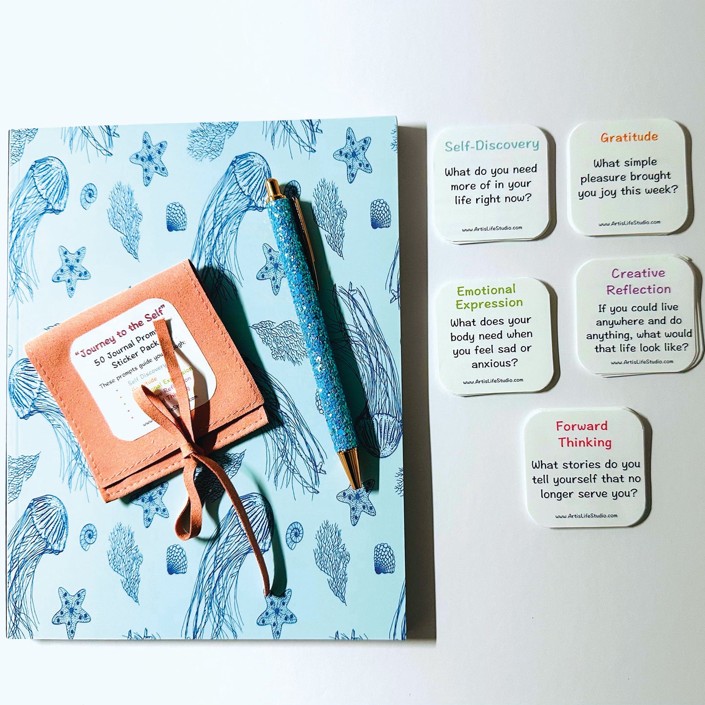 Journal Prompt Sticker Packs