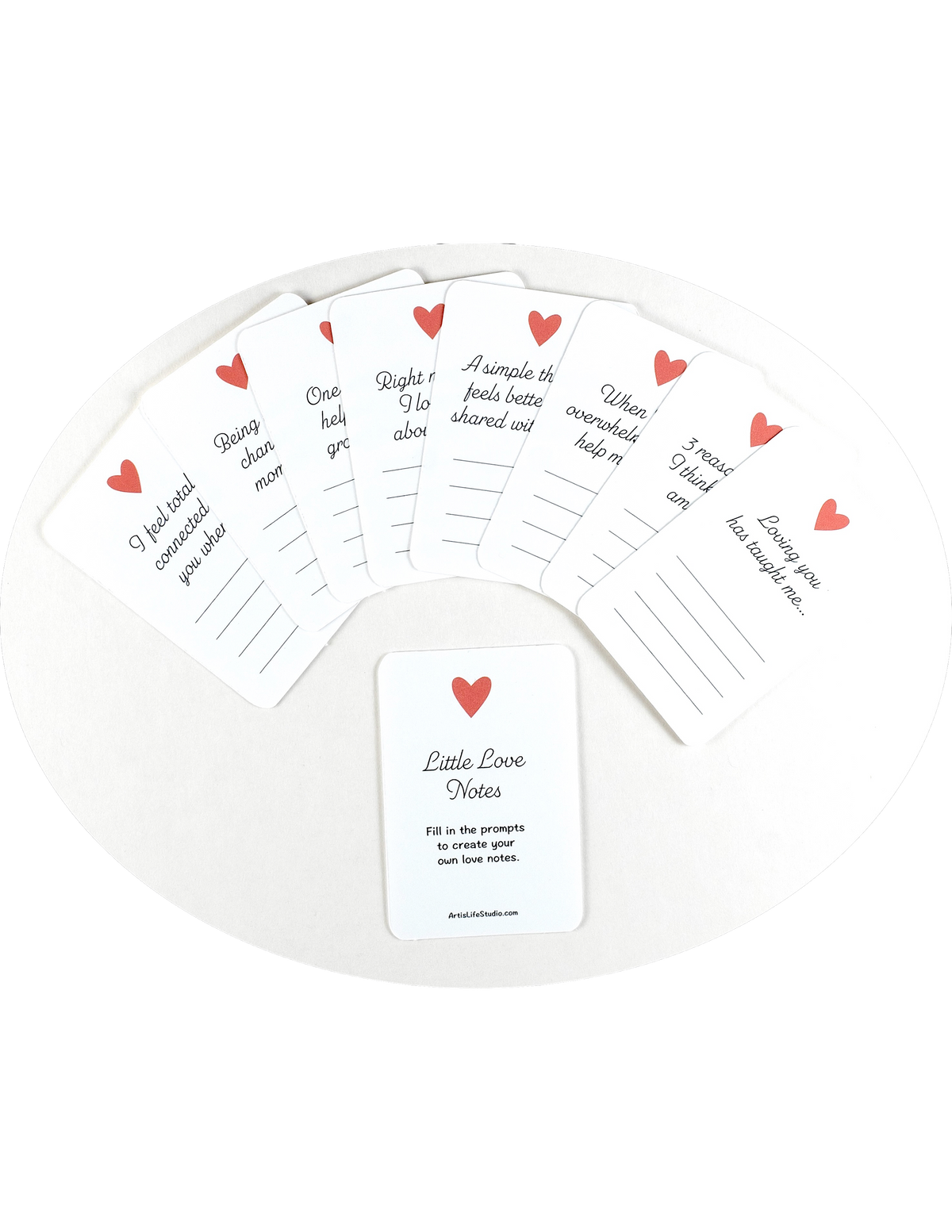 Little Love Note Fill-In Prompt Cards