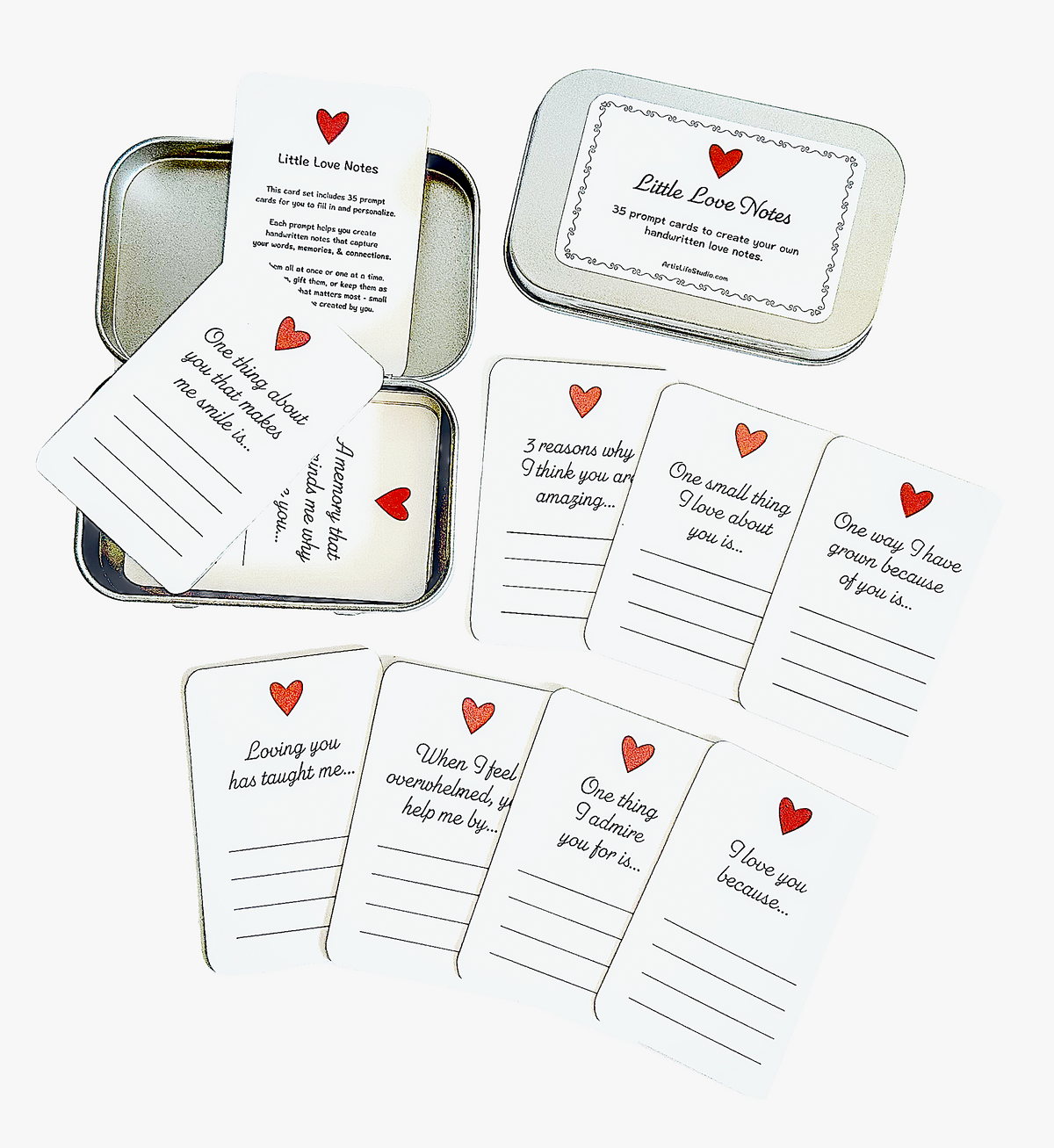 Little Love Note Fill-In Prompt Cards