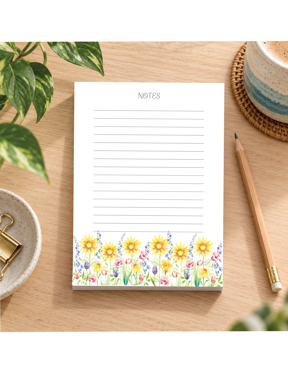 Floral Watercolor Notepad