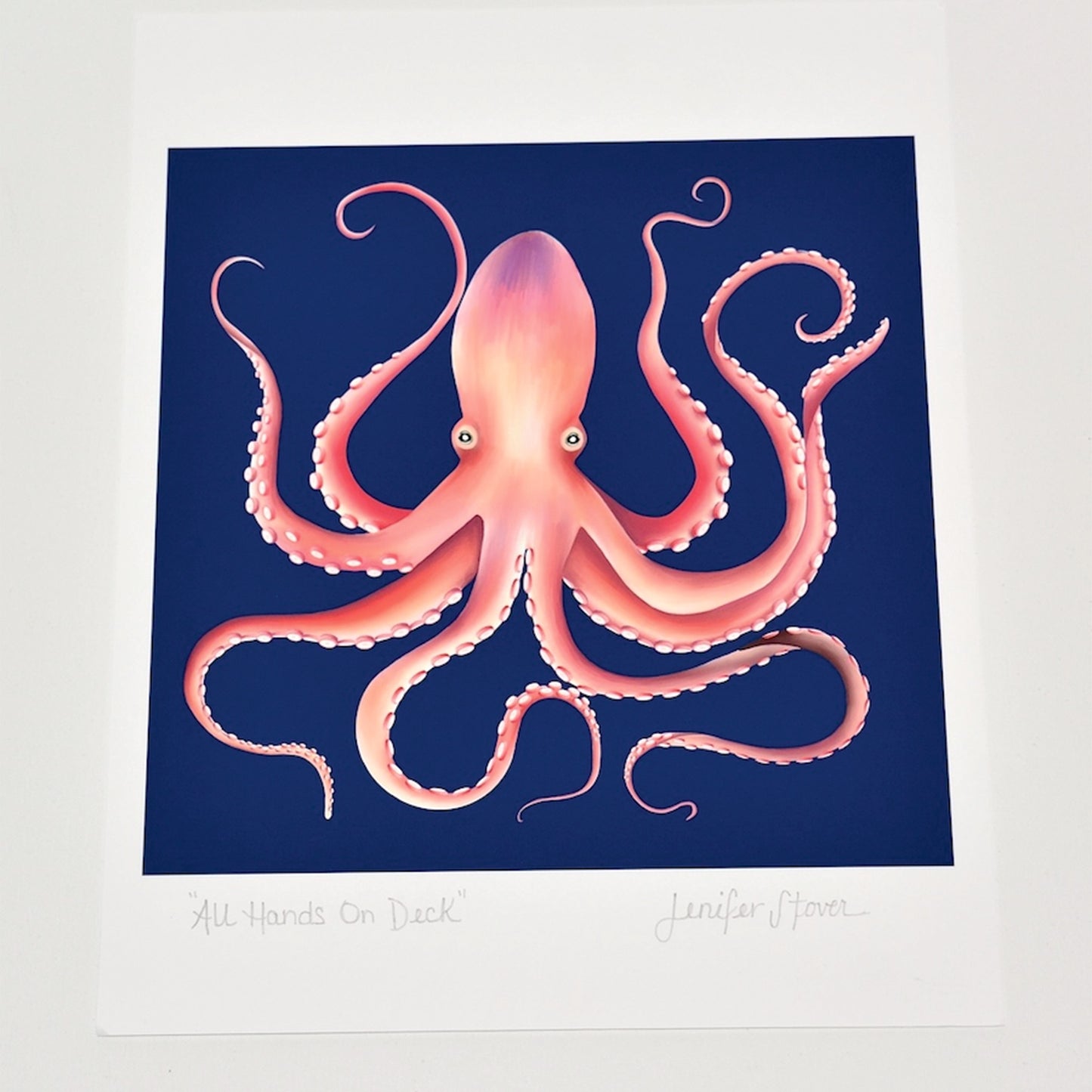 Octopus Art Print, Unframed