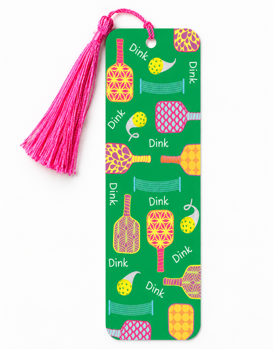 Pickleball Bookmark with Tassel