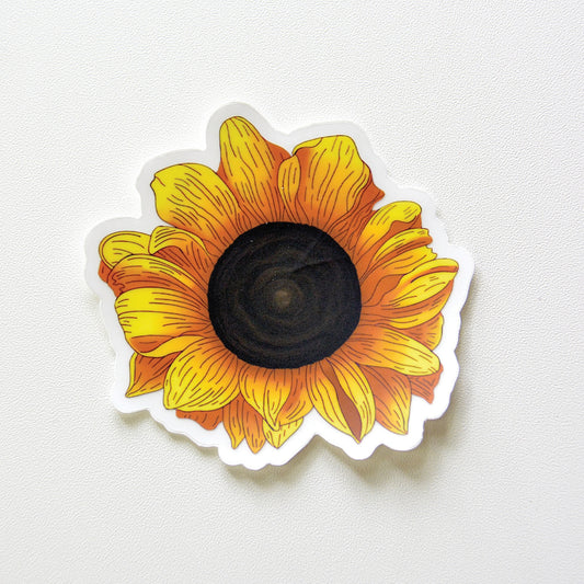 Sunflower Waterproof Vinyl Sticker