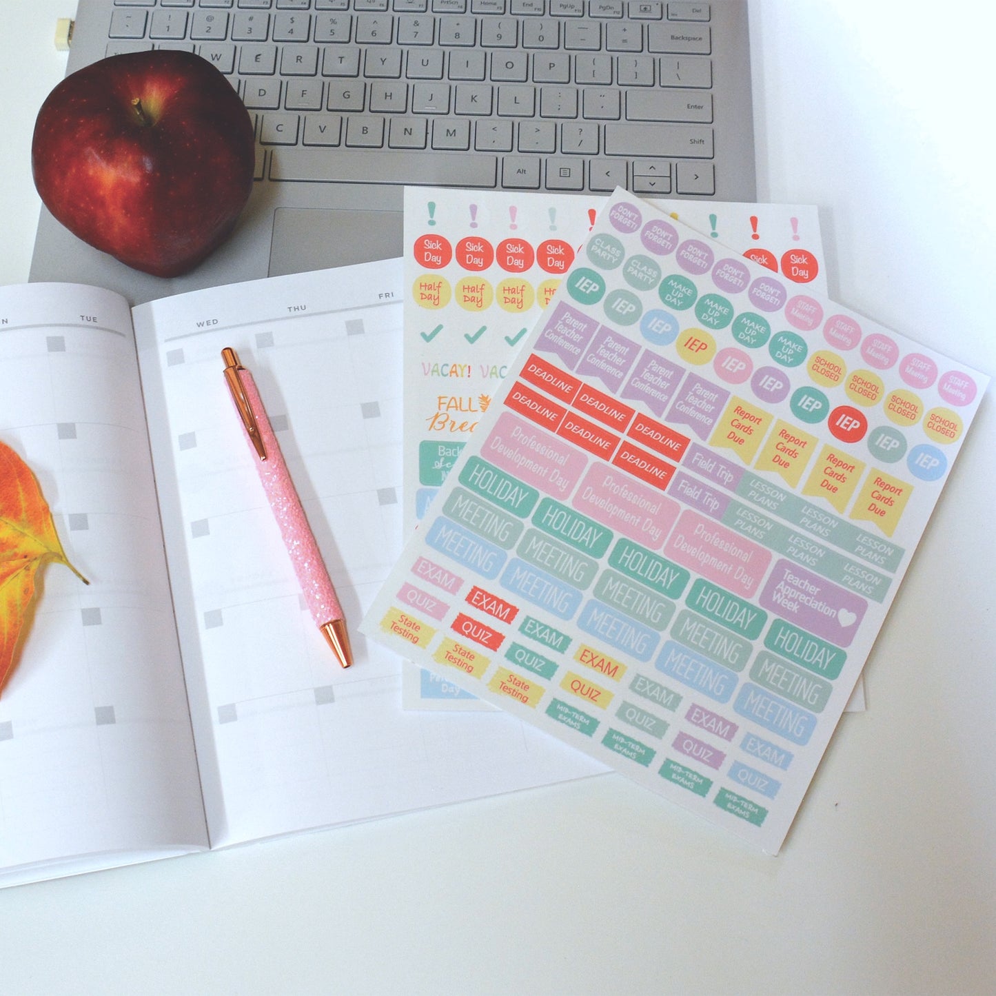 Teacher and Daily Planner Sticker Sets