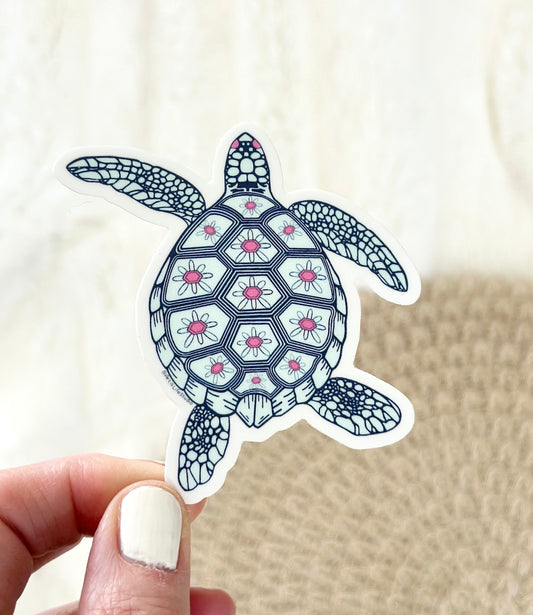 Turtle Waterproof Vinyl Sticker