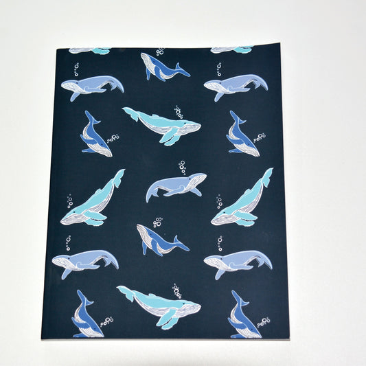 Whale Done Pattern Layflat Journal