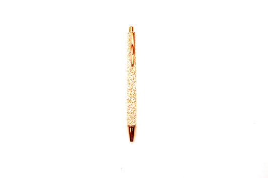 White Gold Glitter Pen