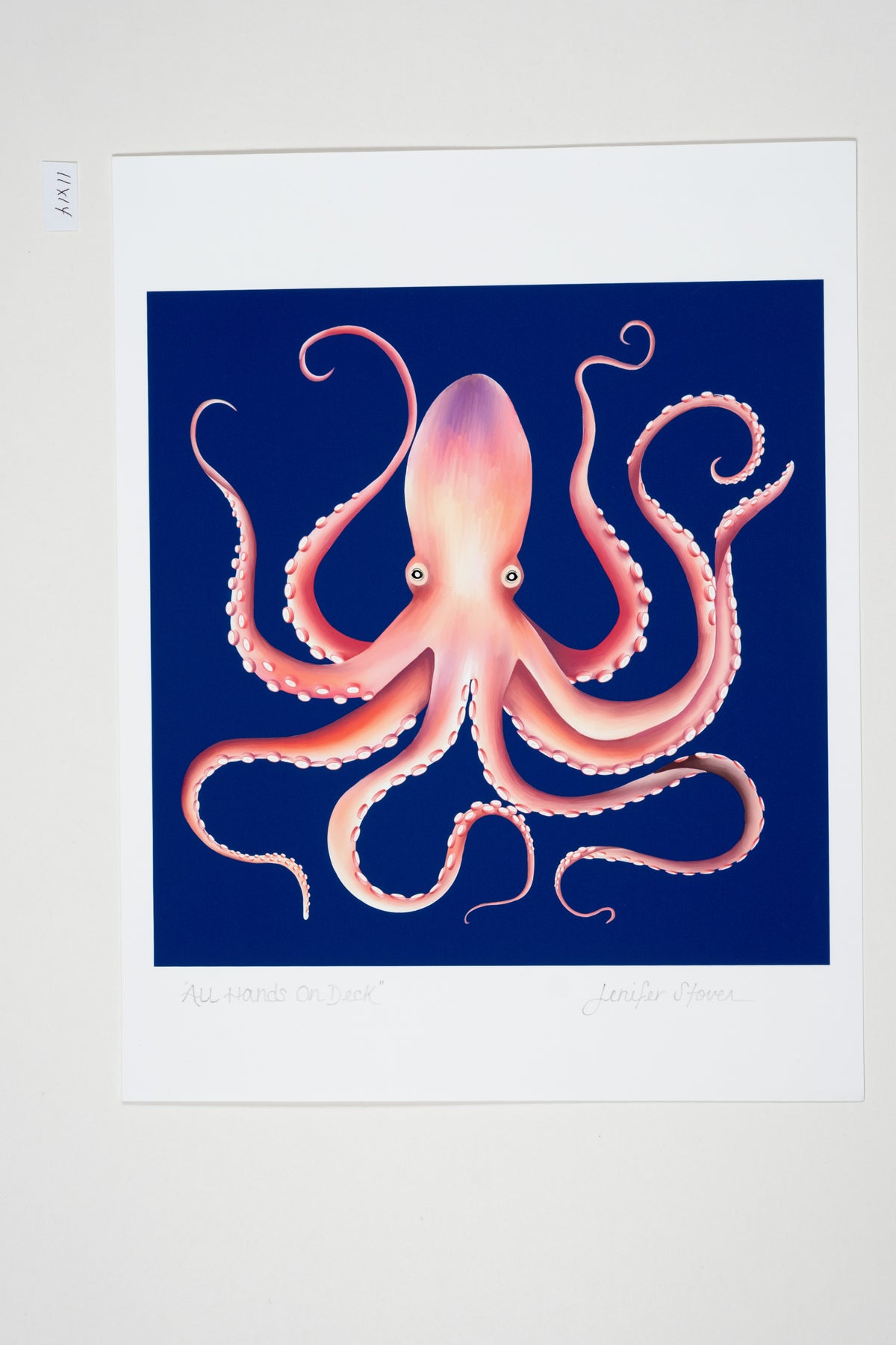 Museum Quality "All Hands on Deck" Octopus Unframed Fine Art Print